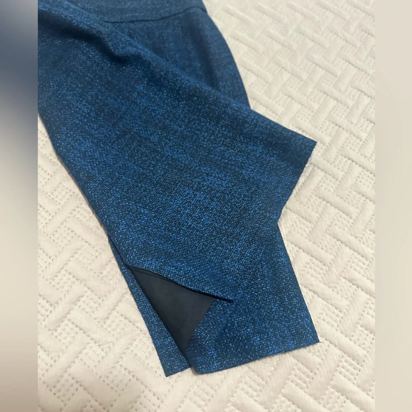 Banana Republic Blue Black Tweed Pencil Lined Back Slit Winter Zipper Skirt. 2. - Picture 6 of 6